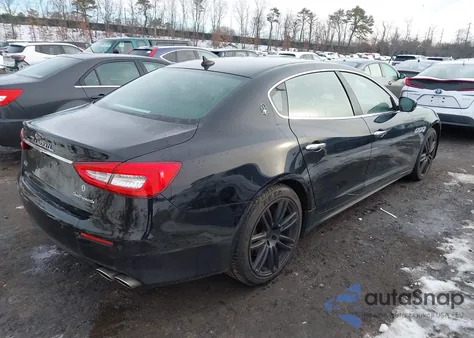 2017 Maserati Quattroporte S Q4 z USA, uszkodzony, nr VIN ZAM56RRA0H1204366